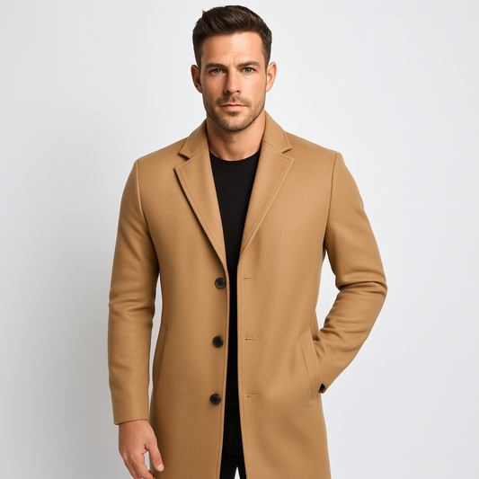 Long Coat for Men – Elegant Windbreaker and Seasonal Warmth