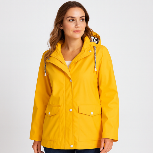 Women's Hooded Raincoat – Lightweight, Breathable & All-Weather Elegance