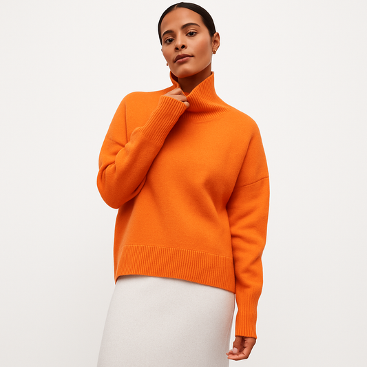 Oversized Turtleneck Sweater – Comfort & Timeless Elegance