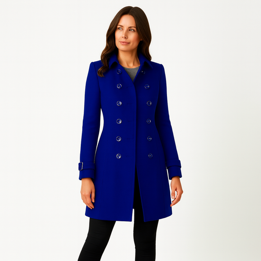 Women's double-Breasted Coat – Timeless Elegance and Winter Warmth