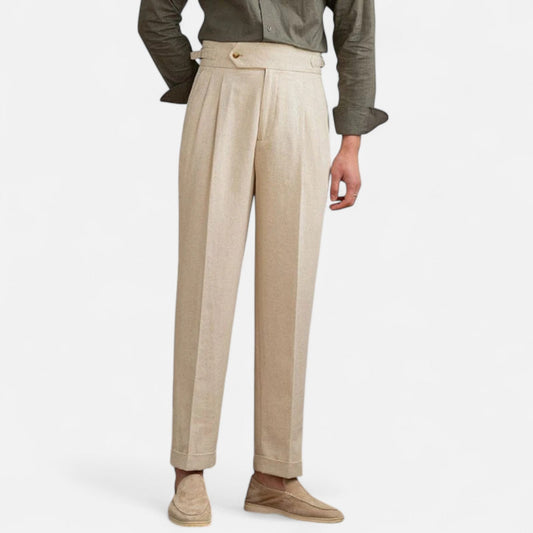 Men's Straight Tailored Trousers – Aristocratic Line, Timeless Elegance