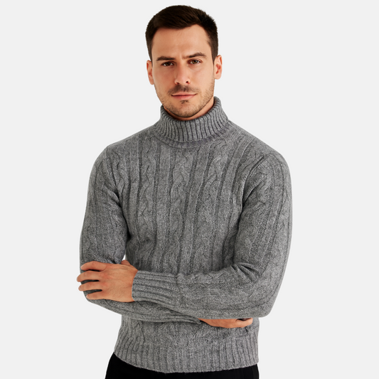 Thick Turtleneck Sweater for Men - Modern Warmth and Classic Elegance